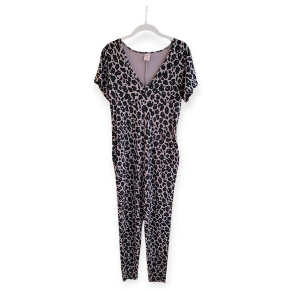 Smash Tess Lexi Leopard Sunday Romper XXS Bamboo Cotton Canadian Made Cozy - Picture 3 of 9